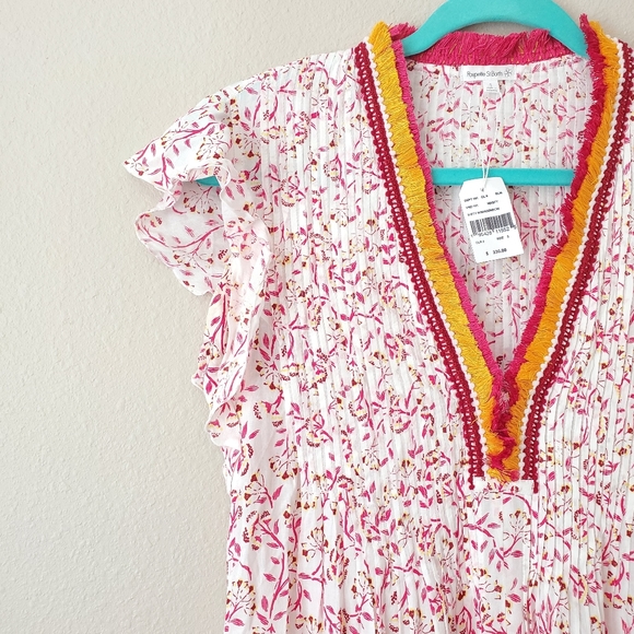 Poupette St Barth Sasha Mini Dress in Pink Cerise - Picture 10 of 14